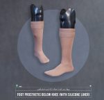 پروتز پا دیابتی (پای مصنوعی ژله ای_سیلیکونی زیر زانو)-min